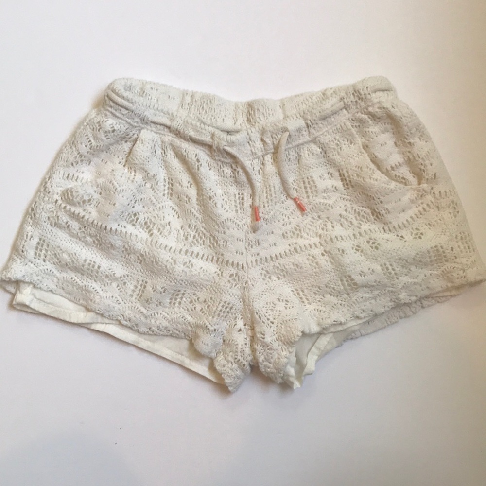Zara crochet shorts